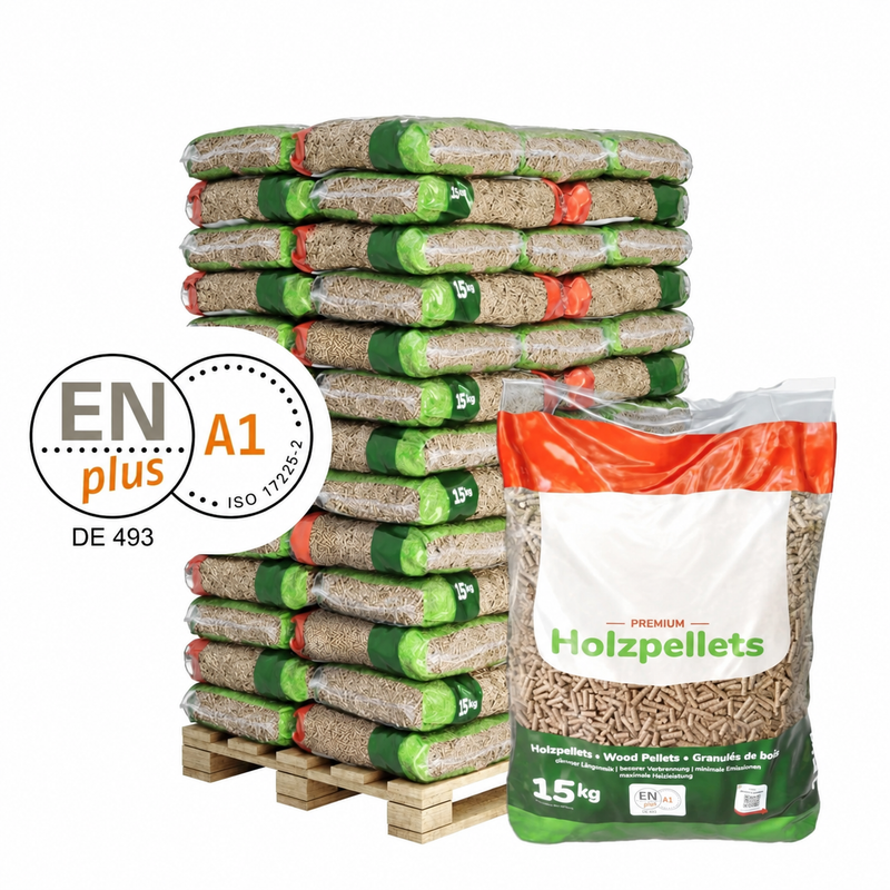 Holz Harry Premium Holzpellets ENplus A1 975kg ohne Zusaetze